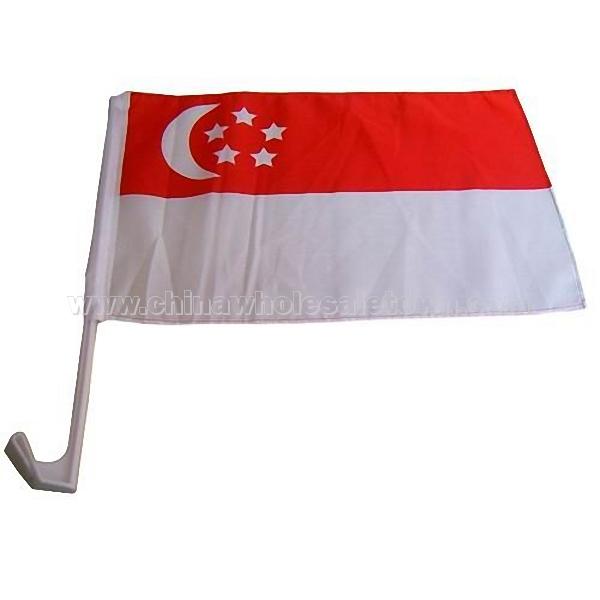 Singapore car flag