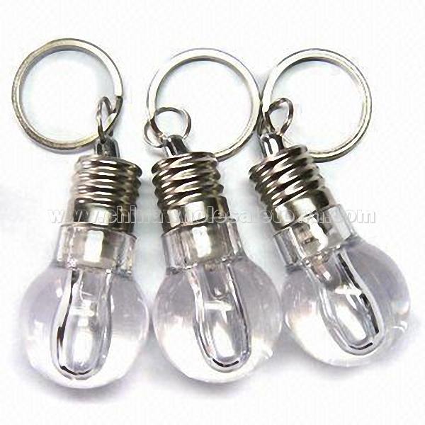 Keychain in Bulb Shape LED Light