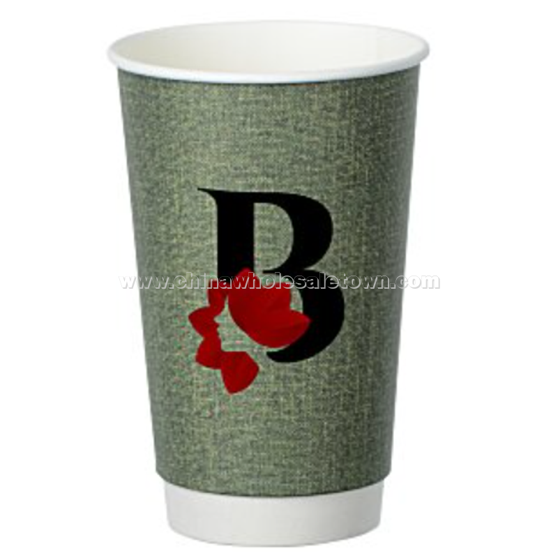 Ridge Full Color Insulated Paper Cup - 16 oz.