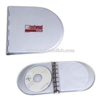 Compact aluminum CD/DVD holder
