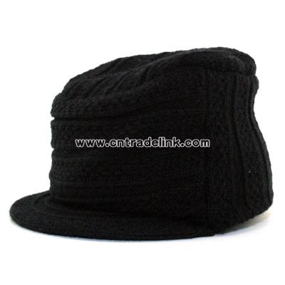 Cable Knit Military cap