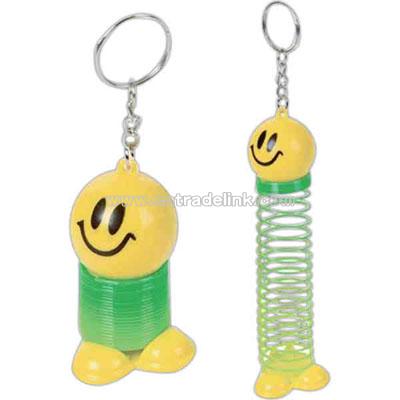 Smiley spring keychain