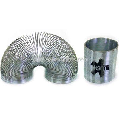 Silver metal coil spring
