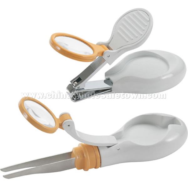 Clear View Tweezers & Nail Clipper
