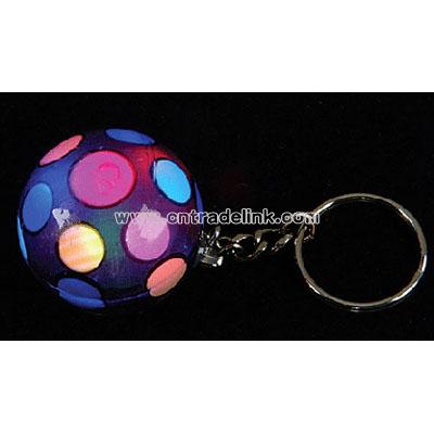 Light Up Flashing Disco Ball Key Chain