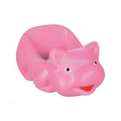 Pink Pig Shaped Cell Phone Holder Stress Reliever