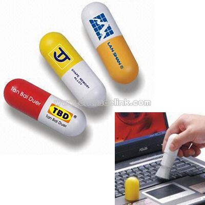 Pill-shaped Plastic Promotional Cleaning Dusters
