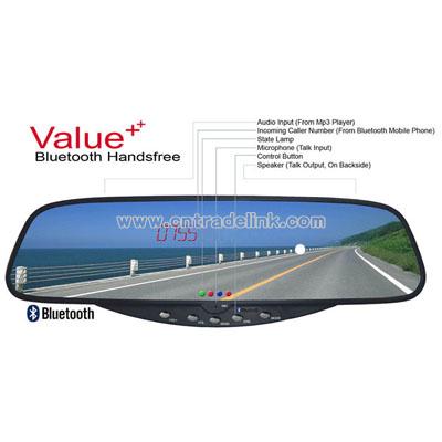 Bluetooth Stereo Handsfree Rearview Mirror with Wireless Parking Sensor